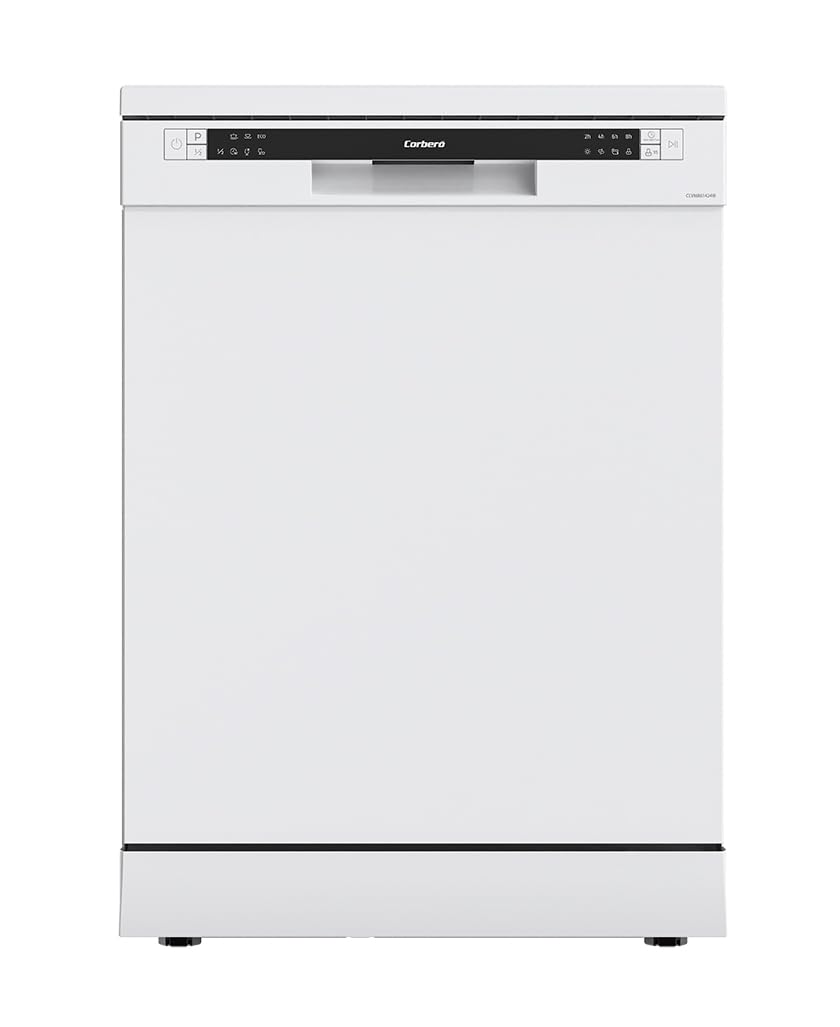 Corberó - Lavavajillas Gama Excellence | CLVM861424W | 14 Servicios | 6 Programas, 4 Temperaturas, Indicadores LED, Inicio Diferido, 3ª Bandeja, Función Media Carga | Blanco