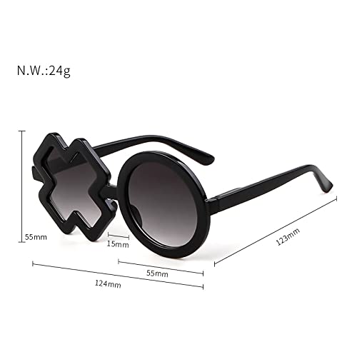 HMRGLMIE-kids Glitter Round sunglasses design Girl boy Children Cute Sun glasses UV400 Lens Pink Shades2