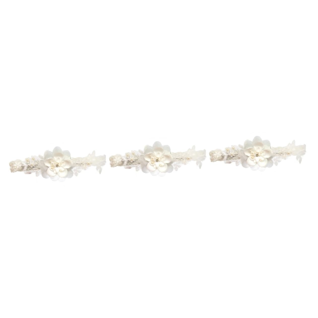 3st Hochzeitsstrumpfband Vintage Dehnbare Strumpfbänder Perlen -strumpfgürtel Hochzeit Beinstrumpfband Abschlussball Anzug Strapsen