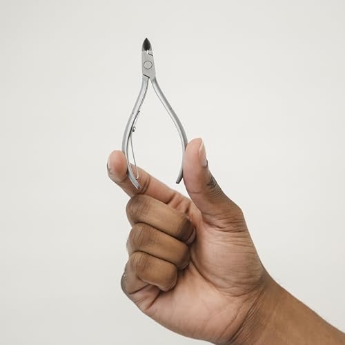 NGHIA Cuticle Nipper - D-04 JAW 14 | Stainless Steel | Durable and Sharp | Ergonomic Design | Grey Plated | Ideal for Salons and Home Use