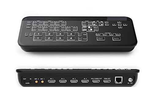 Mélangeur vidéo 4-CH FHD idéal pour réussir vos sessions de live-streaming