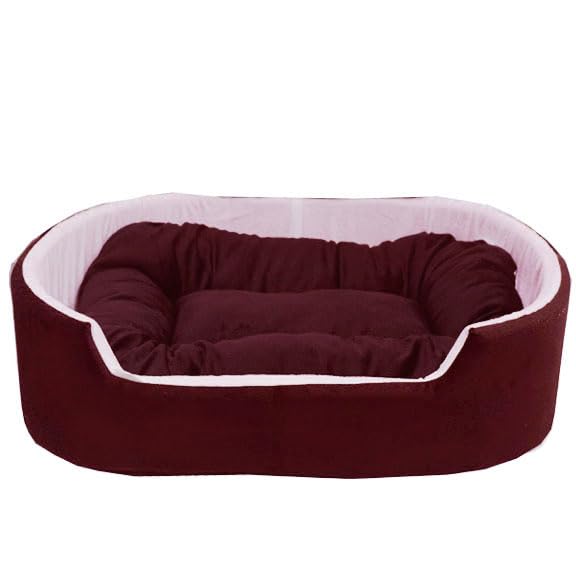 Trendy Smile Ultra Soft Ethnic Designer Velvet Pet Bed, Simple Plush and Soft Dog Beds (XL, Brown White) (B0CN2YNNBM) Amazon Price History, Amazon Price Tracker