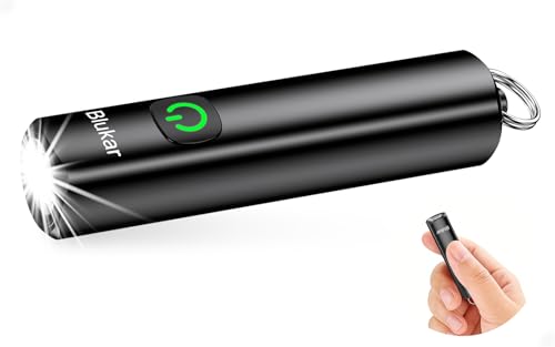 Blukar Taschenlampe LED Aufladbar, Mini EDC Taschenlampen mit 3 Lichtmodi, Klein Flashlight Tragbar mit Schlüsselanhänger, IPX6 Wasserdichte Handlampe für Wandern, Notfäll, Outdoor, Camping usw. Blukar Taschenlampe LED Aufladbar, Mini EDC Taschenlampen mit 3 Lichtmodi, Klein Flashlight Tragbar mit Schlüsselanhänger, IPX6 Wasserdichte Handlampe für Wandern, Notfäll, Outdoor, Camping usw.