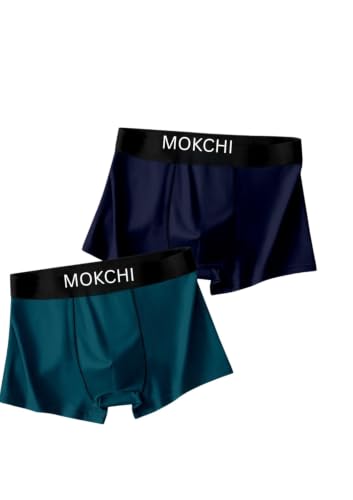 Image of Men's Ice Silk Boxer Briefs Pack of 2 | Ultra Soft Breathable Stretch Trunks | Moisture-Wicking Quick Dry Innerwear