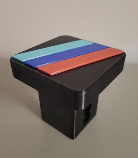 Tow/Trailer Hitch Cover for 2" Receivers. M Style Receiver Tube Hitch Plug Towing Hitch Covers Truck Hitch Accessories for Sedans Cars SUVs Pickup Trucks.