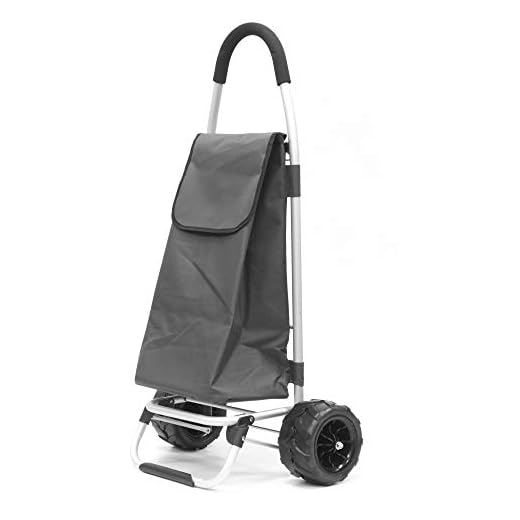 Creative Outdoor All-Terrain Folding Sport Trolley/Dolly with Cinch Top Bag | Lightweight Aluminum | Gray - 890110