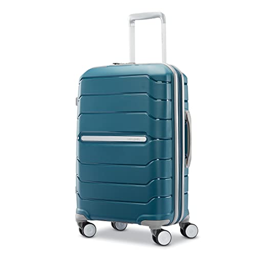 Image of Samsonite Freeform Hardside Expandable with Double Spinner Wheels, Dark Teal, Carry-on Spinner, Freeform Hardside Expandable Luggage With Spinners