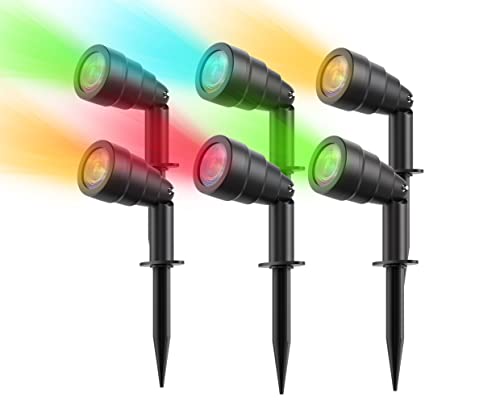 Comtifyer 68Ft Outdoor Landscape Lights, 16 Million Rgbw Color Changing Spotlights, Low Voltage Landscape Lights With Wifi&Voice Control, Waterproof For Backyard/Patio/Pathway (6 Packs) #TOP30