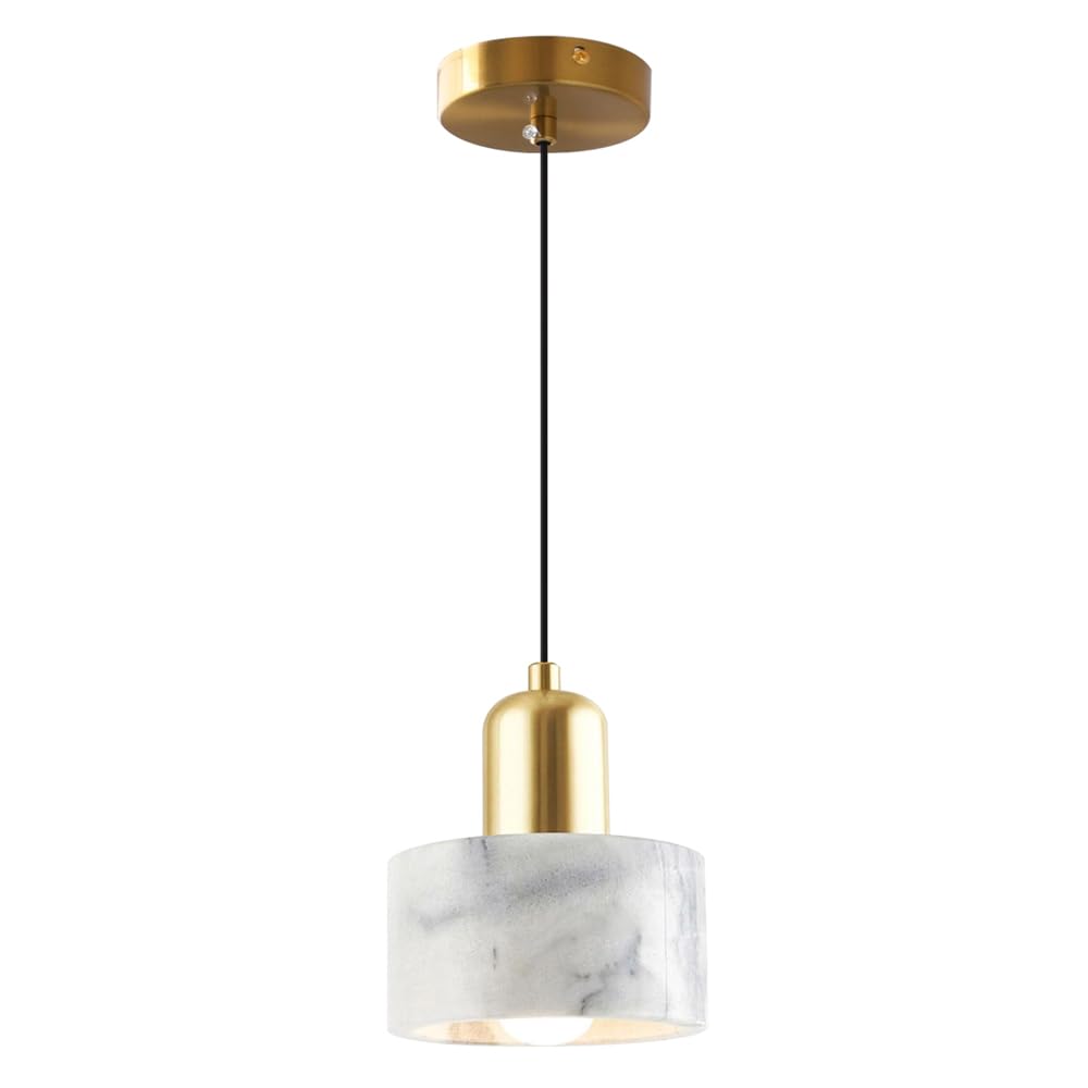 Suspension en pierre naturelle E26 et lustre en marbre pour salon et couloir