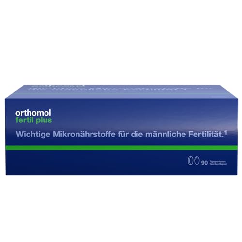 Orthomol Fertil plus - für Männer mit Kinderwunsch - mit Zink und Selen - Unterstützung der männlichen Fertilität - Tabletten/Kapsel à 90 x Tagesportionen