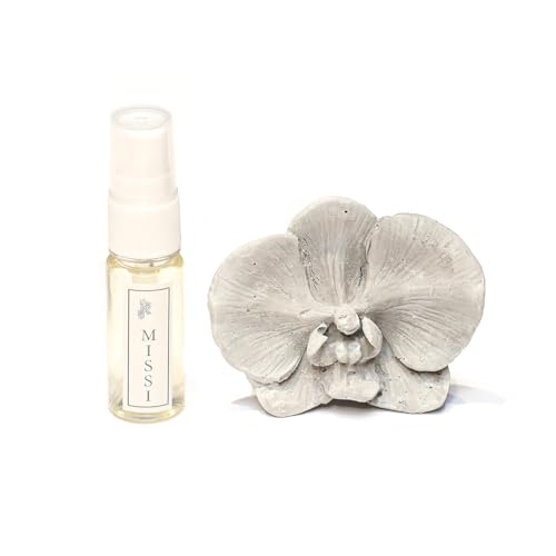 Gri Orkide Taşlı Black Orchid Araba Kokusu, 20 ml Esans ile Birlikte