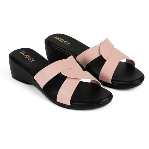 Image of IKAGI Sandal Fashion Wedding Casual Platform Wedges Slip-On Sandals For Womens & Girls