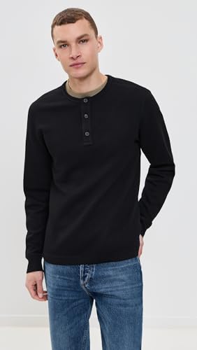 Men's Lightweight Waffle Standard Henley2