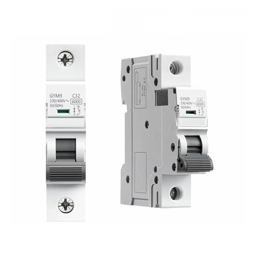 Disjoncteur monophasé GYM9 1P contre court-circuit 20A interrupteur rail DIN 400V