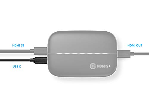 TODOO 5FT Black USB-C to USB-C Data Sync Charger Power Cable for Elgato Game Capture HD60 S/ 4K60 S+/ HD60 X Stream & Record