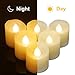Flameless LED Tealight Candles with Timer - Unscented Outdoor Flickering Warm White Flame Fake Candles, Battery Operated - 6 Set x 1.3