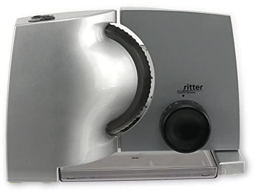 Foto von ritter Allesschneider delgado5, elektrischer Allesschneider mit ECO-Motor, Made in Germany, Silbermetallic