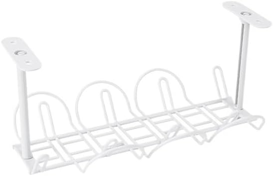 Miniatura 3 de Bandeja de gestión Bandeja De Gestión De Cables De Escritorio, Soporte Para Colgar Debajo De La Mesa, Tira De Alimentación, Estante De