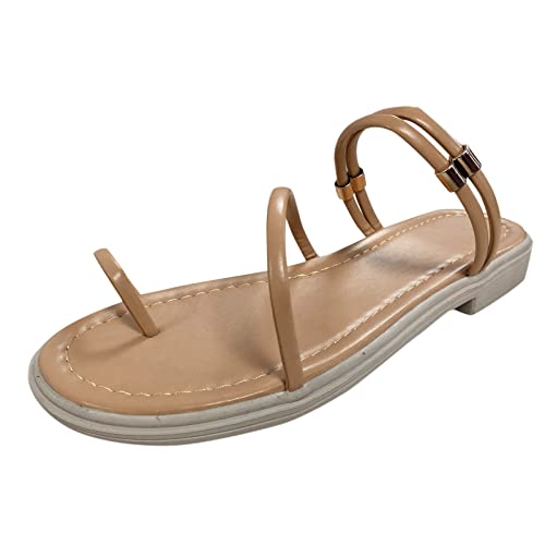 Tongs d'été décontractées kaki pour savourer la liberté des vacances