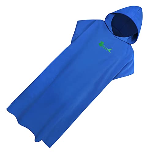 MYSUNBAR Toalla de microfibra Poncho con capucha, natación, snorkel, playa, poncho cambiante, toalla para surf playa nadador (azul marino) Cover