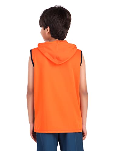 Image of Vector X OKT-228 Kid's Printed Hoodie Boys Sleeveless Hooded Regular Fit T-Shirt