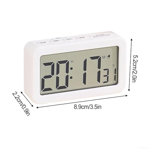 Reloj despertador digital LED multifunción, visualización de 12 horas a lo largo de 24 horas, temporizador para el hogar, cuenta regresiva, repetición y función de oficina para dormitorio compatible - imagen 8