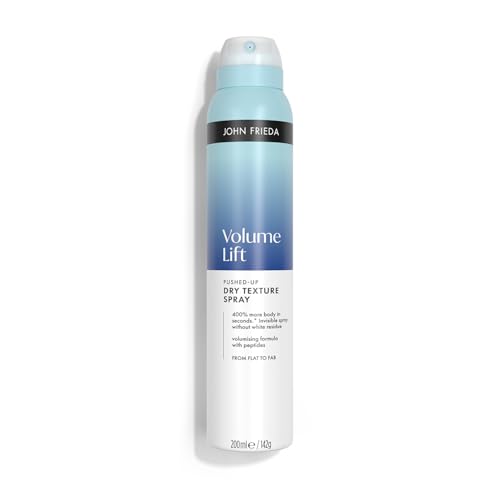 John Frieda Volume Lift Pushed-Up Dry Texture Spray 200ml. Hair Texture Spray for Fine Hair and Flexible Styling
