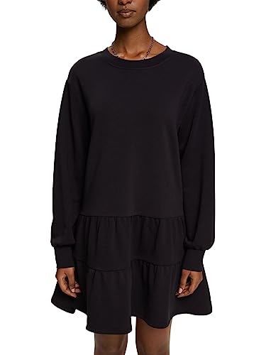 ESPRIT Damen 122CC1E318 Kleid, 001/BLACK, L
