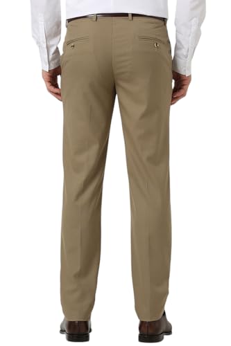 Image of Peter England Men Regular Mid Rise Everyday Woven Formal Trouser