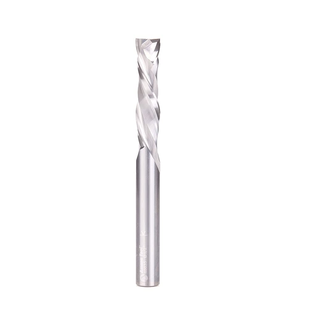 Amana Tool 46035 CNC Solid Carbide Compression Spiral 1/2 D x 2-1/8 CH x 1/2 SHK x 5 Inch Long Router Bit