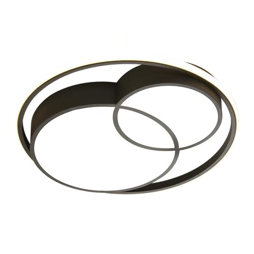 Plafonnier LED moderne à intensité variable trois couleurs luminaire de salon plat