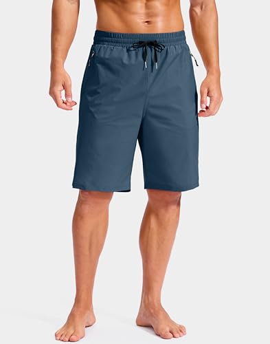 Image of G Gradual Mens Swim Trunks with Compression Liner 7 inch /9'' Quick Dry Board Shorts Swimsuit Bathing Suit for Men Zipper Pockets