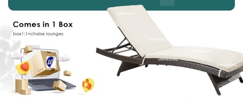Image of UF Sun Lounger | Set of 2 (Black) | Adjustable Outdoor Chaise Recliners with Matching Patio Coffee Table |Perfect for Terrace Garden Poolside Relaxation| Strong Weather-Resistant
