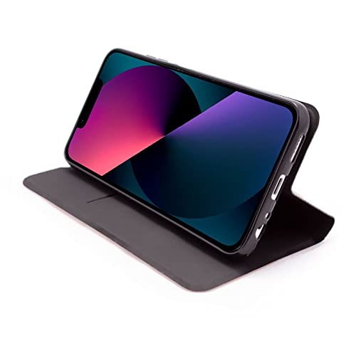 Cool Flip Cover iPhone 13 Mini Elegance Noir évite les rayures d'écran - 2