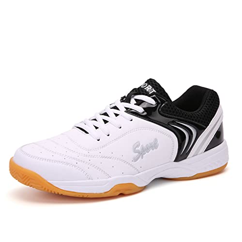 Zapatos de bádminton Unisex para Adultos, Zapatos de bádminton para Interiores de Goma de Goma Que no Dejan Marcas para Hombres y Mujeres Cover