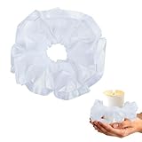 Tropfenfänger Kommunionkerze, Kommunionkerze Tropfschutz, Spitze Tropfschutz Kerzenmanschette 6CM, Weißes Netz Tropfschutzkappe Kerze, für Taufkerzen Hochzeitskerzen (B)