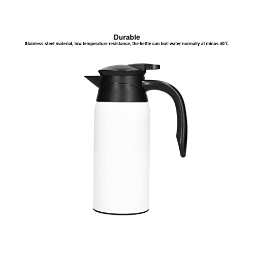 Hervidor eléctrico portátil 800 ml color marfil para auto miniatura 5