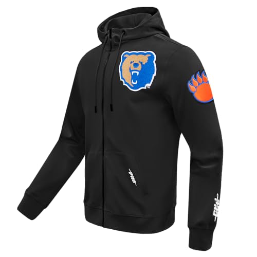 Image of Pro Standard Mens College Classic Chenille Cotton Double Knit Full Zip Hoodie