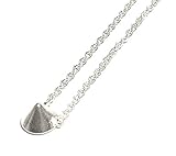 Royal Rebel Spike Necklace in Silver Plate by Kitsch Brand, 16' Length, 7359