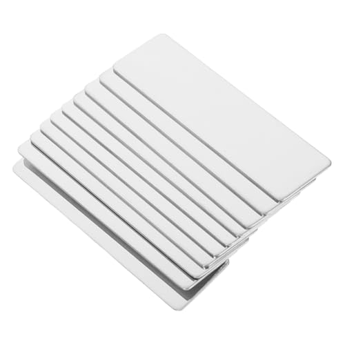 Generic �X�e�����X�l�[���^�O 10�Z�b�g ���^���D �f�X�N�p �I�t�B�X���O�v���[�g�A���炩�d�グ �ϋv�݌v �ߗނ�h�A�ɊȒP���t��