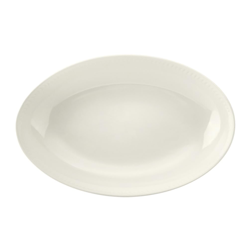 Mikasa Cranborne Stoneware Oval Serving Bowl, 30.5cm, Gift Boxed