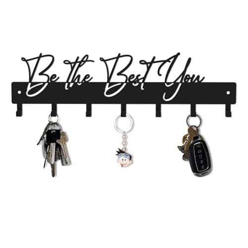 Be The Best You Wall Key Holder with 7 Hooks