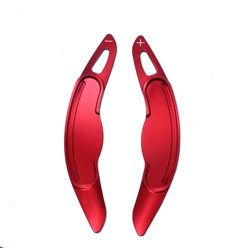 �Ԃ̃n���h�� Compatible With Mini For MK3 F54 F55 F56 F57 For F60 For Cooper For Clubman �V�t�g�p�h�� �Ԃ̃X�e�A�����O�z�C�[���p�h���G�N�X�e���V����(Red)