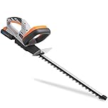 VonHaus Hedge Trimmer Cordless – Cutter for Hedges, Bushes, Branches, Shrubs – 20V Battery, 45cm Blade, Charger, Dual Action Blades, Blade Cover, Lightweight, Soft Grip Handle