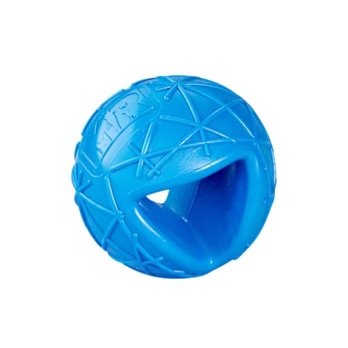 Martin Rütter Hundeball „Moby“ Blau – Hundespielzeug aus 100% Naturmaterial, springt unvorhersehbar und fördert Spiel, Bewegung & Auslastung