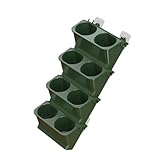 AVKGCZ Juego de 8 macetas multiusos para interiores y exteriores, con diseños de separación de agua para enraizar la pudrición de las suculentas, balcón, caja de plantas