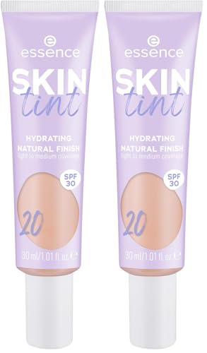 ESSENCE SKIN TINT CREMA HIDRATANTE CON COLOR 20 (Paquete de 2)