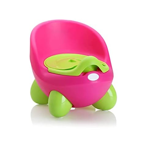 COO11 Kids Potty Training Toilet Seat with Splash Guard, Non-Slip Lightweight Portable, Egg Potty Simulation Training Seat to Encourage Practice for Toddler Baby Children Infants Boys & Girls (Red) Cover