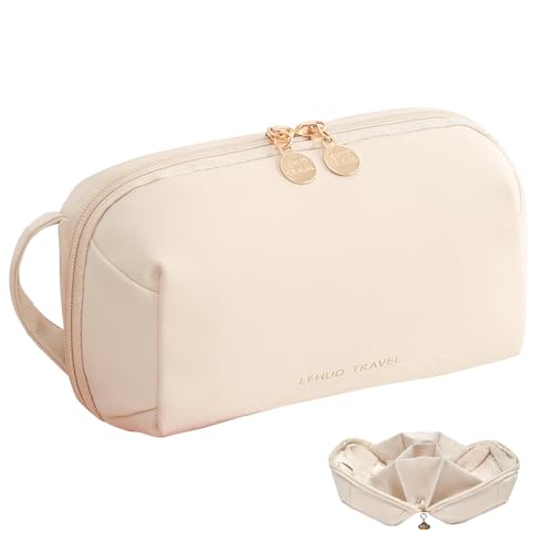 Travel Makeup Bag, Durable Waterproof Fabric Cosmetic Organizer w...