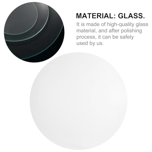 Coupelle d'évaporation en verre transparent robuste à bords rectifiés